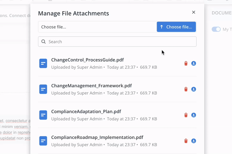 Upload, Download and Delete File Attachments (Related Files & Documents)