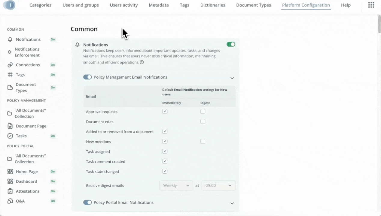 All docs default views