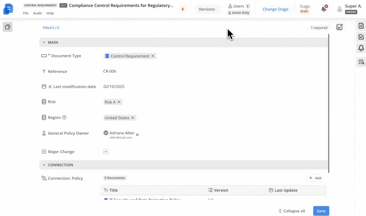 Meta compare verions