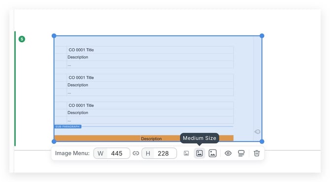New Image Menu